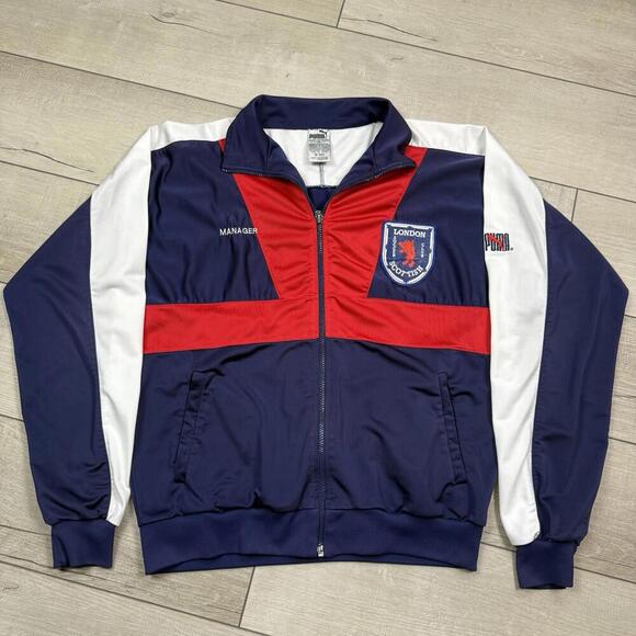 Puma London Scottish Track Jacket Size M “Manager” Team Release VTG Rugby Rare! - Picture 1 of 10